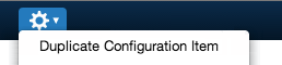 Duplicate Configuration Item